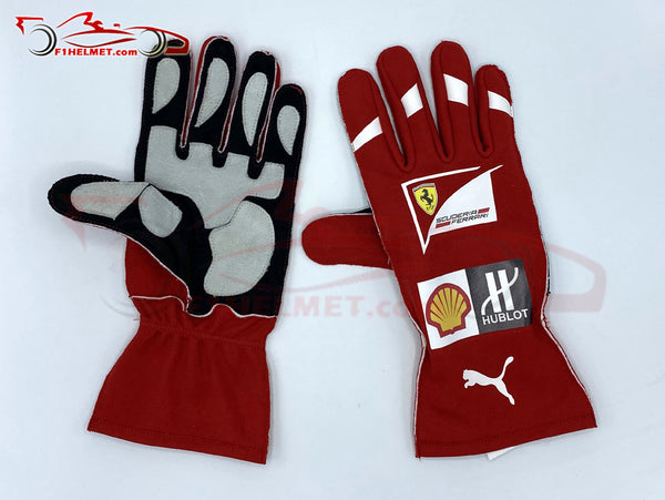 sebastian vettel handschuhe Sebastian Vettel 2016 Replica Racing Gloves / Team Ferrari