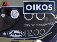 Giancarlo Fisichella 2008 MONACO 200 GP Helmet /  Force India F1 - www.F1Helmet.com