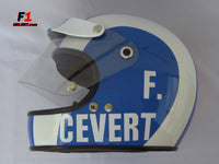 Francois Cevert 1973 replica helmet / Tyrrel F1 - www.F1Helmet.com