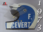 Francois Cevert 1973 replica helmet / Tyrrel F1 - www.F1Helmet.com