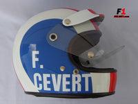 Francois Cevert 1973 replica helmet / Tyrrel F1 - www.F1Helmet.com