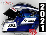 Kimi Raikkonen 2021 Abu Dahbi "Last Race" Helmet / Team Alfa Romeo
