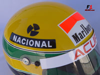 Ayrton Senna 1990 Replica RHEOS Helmet / Mc Laren F1 - www.F1Helmet.com