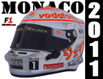 Jenson Button 2011 MONACO GP Helmet / Mc Laren F1 - www.F1Helmet.com
