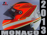 Kimi Raikkonen 2013 MONACO GP Helmet / Lotus F1 - www.F1Helmet.com