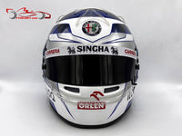 Kimi Raikkonen 2021 Abu Dahbi "Last Race" Helmet / Team Alfa Romeo