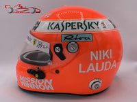 Sebastian Vettel 2019 Tribute to Niki Lauda Helmet / Ferrari F1 - www.F1Helmet.com