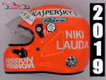 Sebastian Vettel 2019 Tribute to Niki Lauda Helmet / Ferrari F1 - www.F1Helmet.com