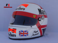 Nigel Mansell 1990 Replica Helmet / Ferrari F1 - www.F1Helmet.com