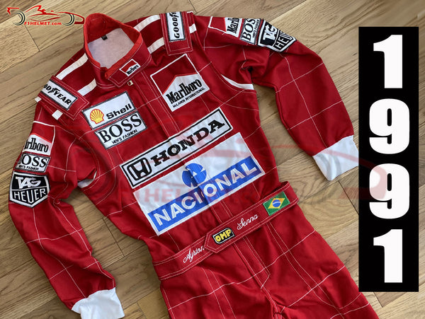 Ayrton Senna 1991 Replica racing suit / Mc Laren F1
