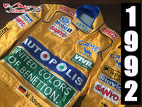 Michael Schumacher 1992 Replica racing suit / Benetton F1 - www.F1Helmet.com