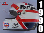 Nigel Mansell 1990 Replica Helmet / Ferrari F1 - www.F1Helmet.com