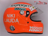 Sebastian Vettel 2019 Tribute to Niki Lauda Helmet / Ferrari F1 - www.F1Helmet.com