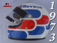 Peter Revson season 1973 replica helmet / Mc Laren F1 - www.F1Helmet.com