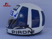 Didier Pironi 1980 replica Helmet / Mc Ligier F1 - www.F1Helmet.com