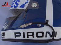 Didier Pironi 1980 replica Helmet / Mc Ligier F1 - www.F1Helmet.com
