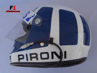 Didier Pironi 1980 replica Helmet / Mc Ligier F1 - www.F1Helmet.com