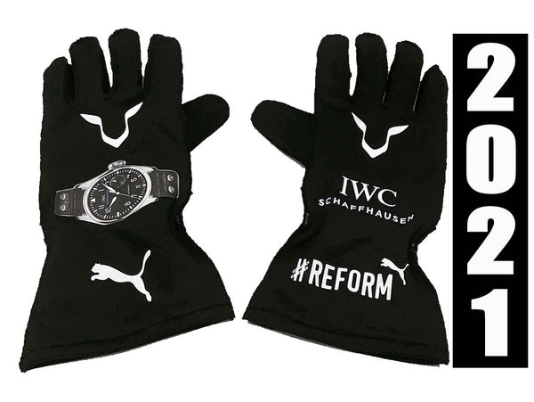 Lewis Hamilton 2021 Replica Racing Gloves / Team AMG
