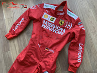 Vettel 2019 Mission Winnow Replica racing suit / Ferrari F1 - www.F1Helmet.com