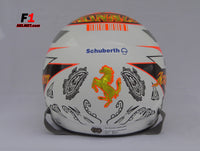 Kimi Raikkonen 2008 MONACO GP Helmet / Ferrari F1 - www.F1Helmet.com