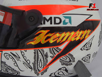 Kimi Raikkonen 2008 MONACO GP Helmet / Ferrari F1 - www.F1Helmet.com