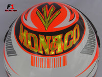 Kimi Raikkonen 2008 MONACO GP Helmet / Ferrari F1 - www.F1Helmet.com