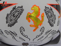 Kimi Raikkonen 2008 MONACO GP Helmet / Ferrari F1 - www.F1Helmet.com