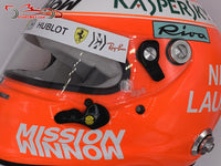 Sebastian Vettel 2019 Tribute to Niki Lauda Helmet / Ferrari F1 - www.F1Helmet.com