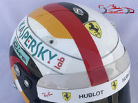Sebastian Vettel 2018 Hockenheim GP Helmet / Ferrari F1 - www.F1Helmet.com