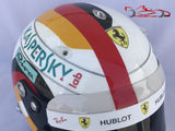 Sebastian Vettel 2018 Hockenheim GP Helmet / Ferrari F1 - www.F1Helmet.com