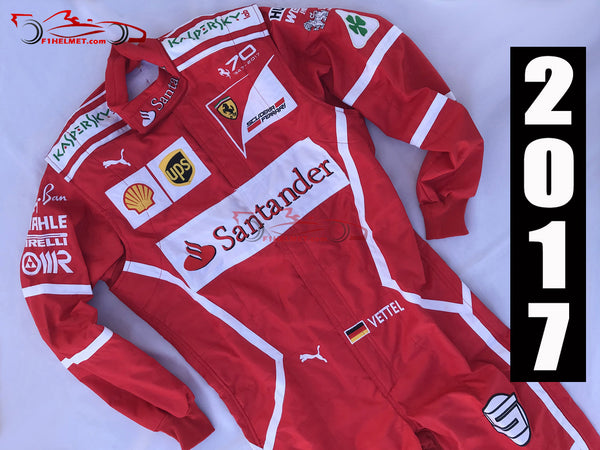 Vettel 2017 Replica racing suit / Ferrari F1 - www.F1Helmet.com