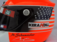 Michael Schumacher 2001 Indianapolis GP Helmet / Ferrari F1 - www.F1Helmet.com
