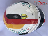 Sebastian Vettel 2018 Hockenheim GP Helmet / Ferrari F1 - www.F1Helmet.com