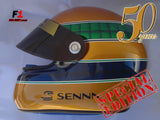 Ayrton Senna Special Edition Helmet / 50 Years - www.F1Helmet.com