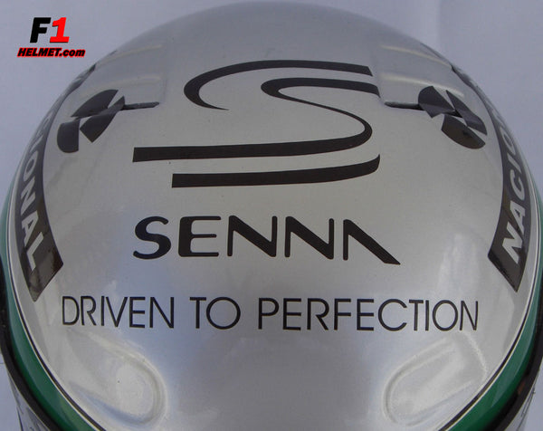 Ayrton Senna Platinum Edition Helmet / 10 Years - www.F1Helmet.com