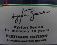 Ayrton Senna Platinum Edition Helmet / 10 Years - www.F1Helmet.com