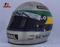 Ayrton Senna Platinum Edition Helmet / 10 Years - www.F1Helmet.com