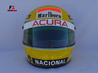Ayrton Senna 1990 Replica RHEOS Helmet / Mc Laren F1 - www.F1Helmet.com