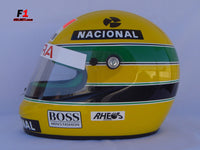 Ayrton Senna 1990 Replica RHEOS Helmet / Mc Laren F1 - www.F1Helmet.com