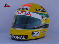 Ayrton Senna 1990 Replica RHEOS Helmet / Mc Laren F1 - www.F1Helmet.com