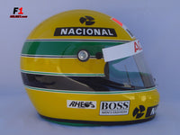 Ayrton Senna 1990 Replica RHEOS Helmet / Mc Laren F1 - www.F1Helmet.com