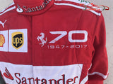 Vettel 2017 Racing Suit / Ferrari 70th Anniversary Monza GP - www.F1Helmet.com