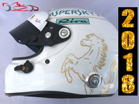 Sebastian Vettel 2018 ll Replica Helmet / Ferrari F1 - www.F1Helmet.com