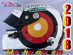 Sebastian Vettel 2018 Hockenheim GP Helmet / Ferrari F1 - www.F1Helmet.com