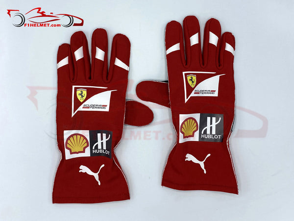 vettel handschuhe Sebastian Vettel 2016 Replica Racing Gloves / Team Ferrari