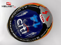 Fernando Alonso 2021 USA GP Helmet / Team Alpine