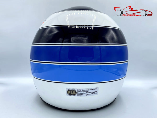 2001 bell helmets Jacques Villeneuve Signed Race Used Italian Grand Prix Lucky Stri while the forced air inlet lets you breathe cool Sport Helmet Bell Dominator Helmet