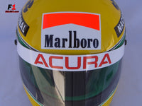 Ayrton Senna 1990 Replica RHEOS Helmet / Mc Laren F1 - www.F1Helmet.com
