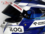 Kimi Raikkonen 2021 Abu Dahbi "Last Race" Helmet / Team Alfa Romeo