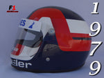 Patrick Depailler 1979 replica helmet / Ligier F1 - www.F1Helmet.com